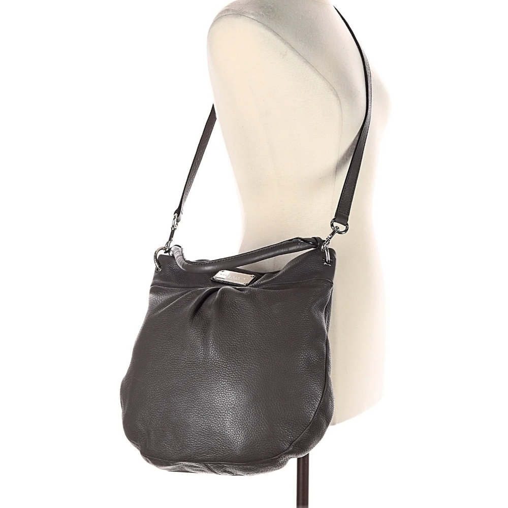Marc Jacobs Grey Leather Crossbody Tote Bag